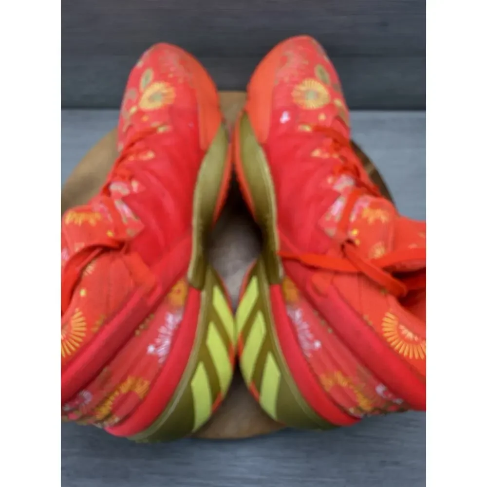 Adidas D.O.N. Issue 2 GCA Sneakers With Vibrant Firework Pattern. Men’s 10.5